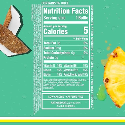 Miniatura 31 de Sparkling Ice, Lima Limón. Agua con gas, con antioxidantes y vitaminas, cero azúcar. Botellas de 17 oz (Paquete de 12).