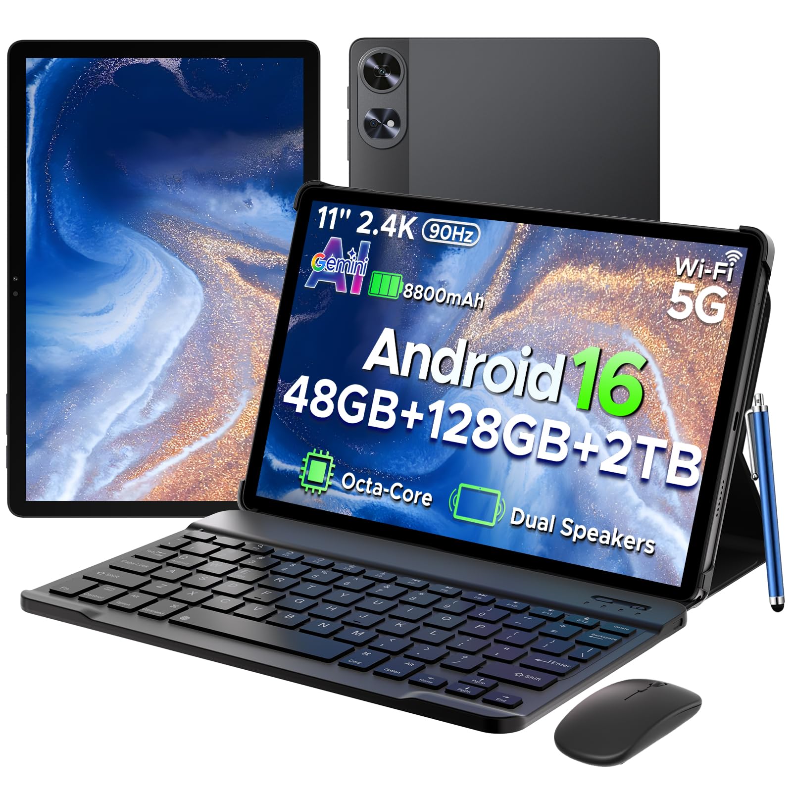 Amazon.co.jp: P11PRO Android16 11インチ 大画面 タブレット Gemini