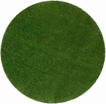 Joy Carpets GreenSpace 76" Round Artificial Grass Rug