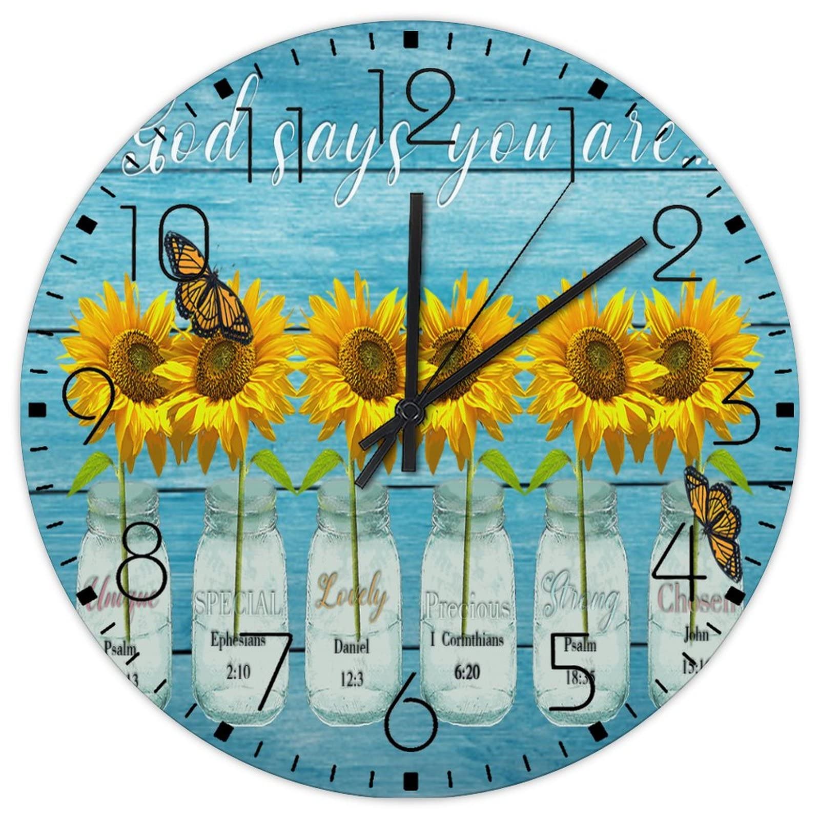 Horloge murale en bois silencieuse pour la décoration d'une garderie
