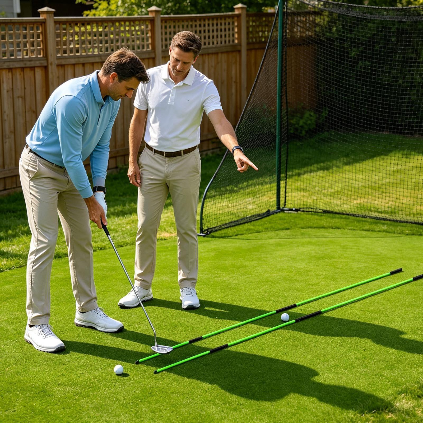 Palos Alineadores De Golf Herramientas Práctica Putting Ángulo Ajustable
