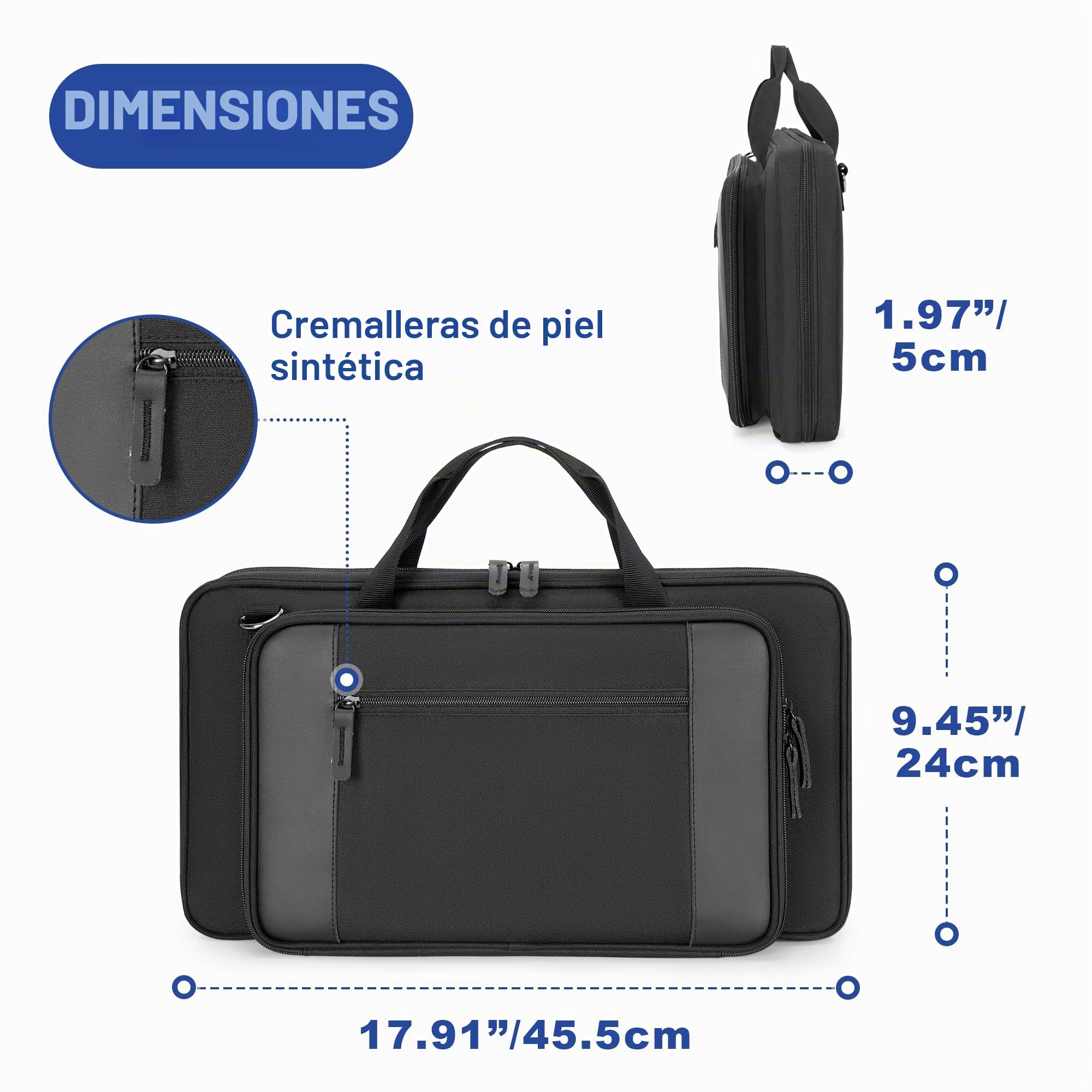 Yarwo Bolsa para Baquetas con Ganchos y Correa Ajustable | Cuelga Tambor con 2 Ganchos Metalicos y Correa Ajustable, Nylon Balistico con Ventana Identificacion para Baquetas
