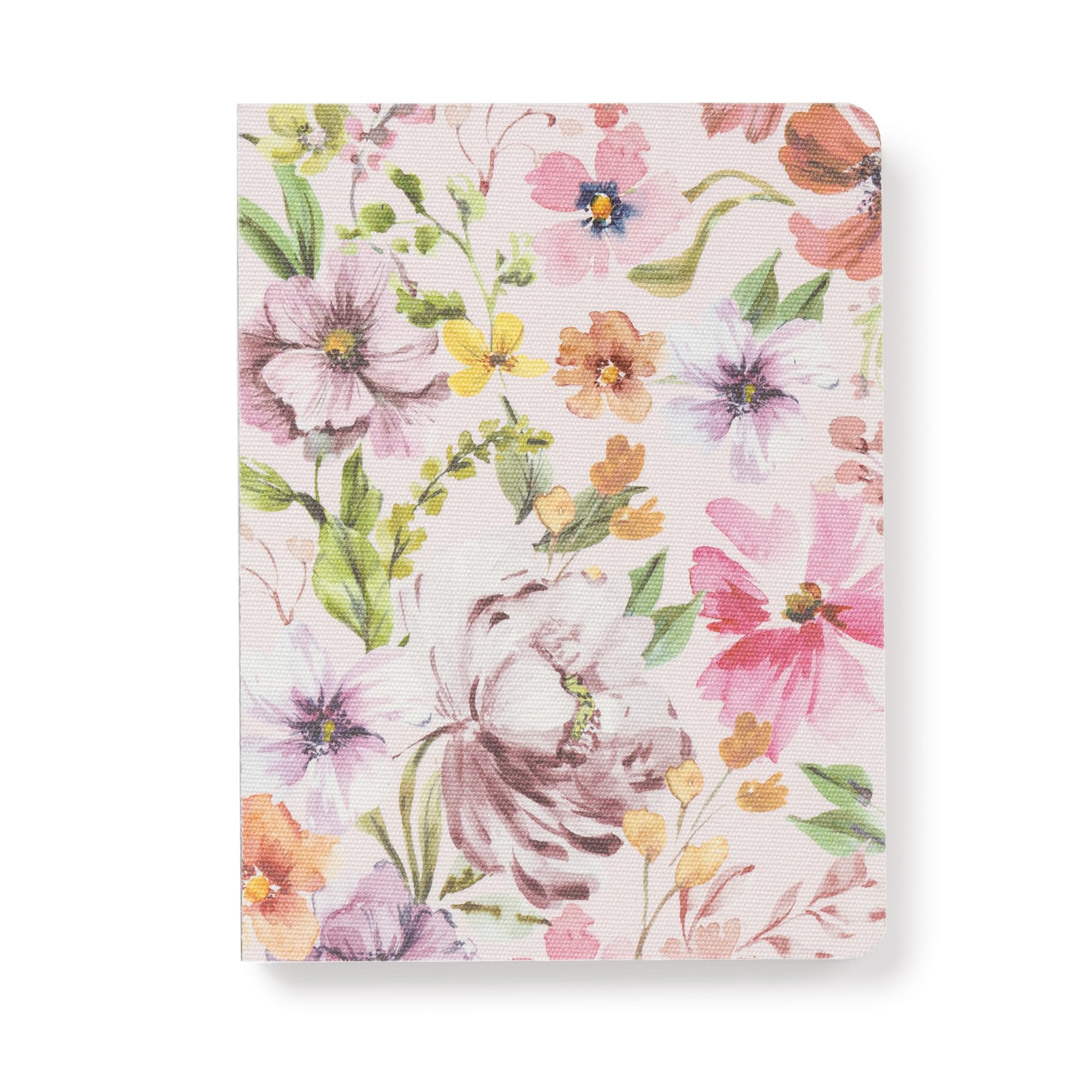 Studio Oh! Bella Flora Notizbuch, mittelgroß, 16,5 x 21,9 cm, 192 linierte Seiten, flachliegendes Hardcover-Tagebuch, koptisches gebundenes Notizbuch für Arbeit, Klassenzimmer und Meetings, 100 g/m²