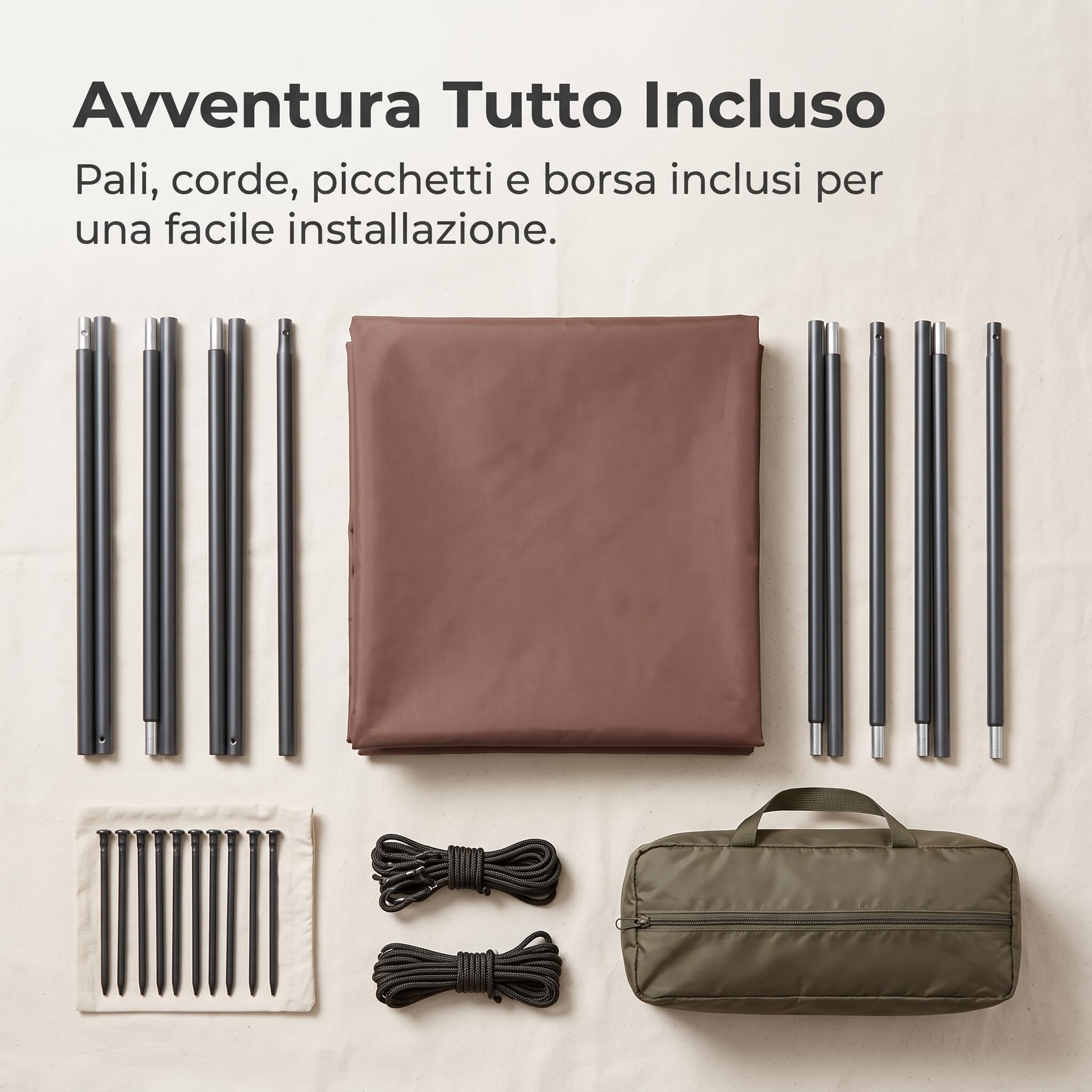 da Campeggio Impermeabile Tarp, color to 1 | in Ferro Rinforzato, Tarp Multi Funzione, Ombreggiate, Per Famiglie Viaggiatrici