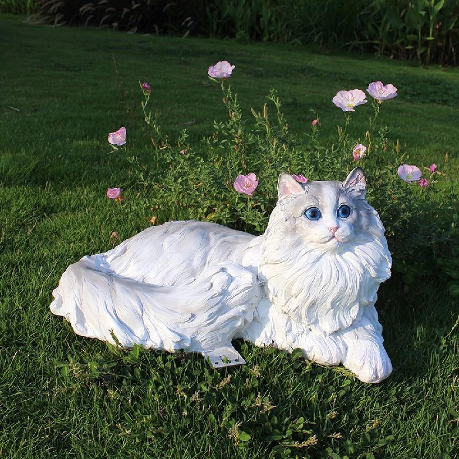 Urocza figurka kota Ragdoll, kreatywna rzeźba kota Ragdoll, figurka zwierzęcia z żywicy, ozdoba pamiątkowa dla zwierząt domowych, prezenty dla miłośników kotów (B)