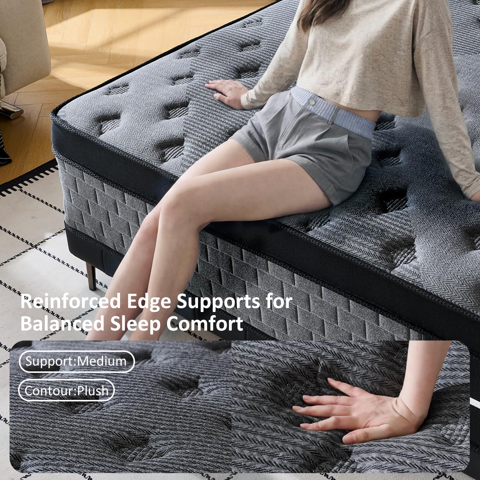Best Mattress Deals in 2026: 5 Hybrids Vetted 2 Quarota Queen Size Mattress 12 inch, Hybrid Mattress in a Box, Individually Pock — product photo