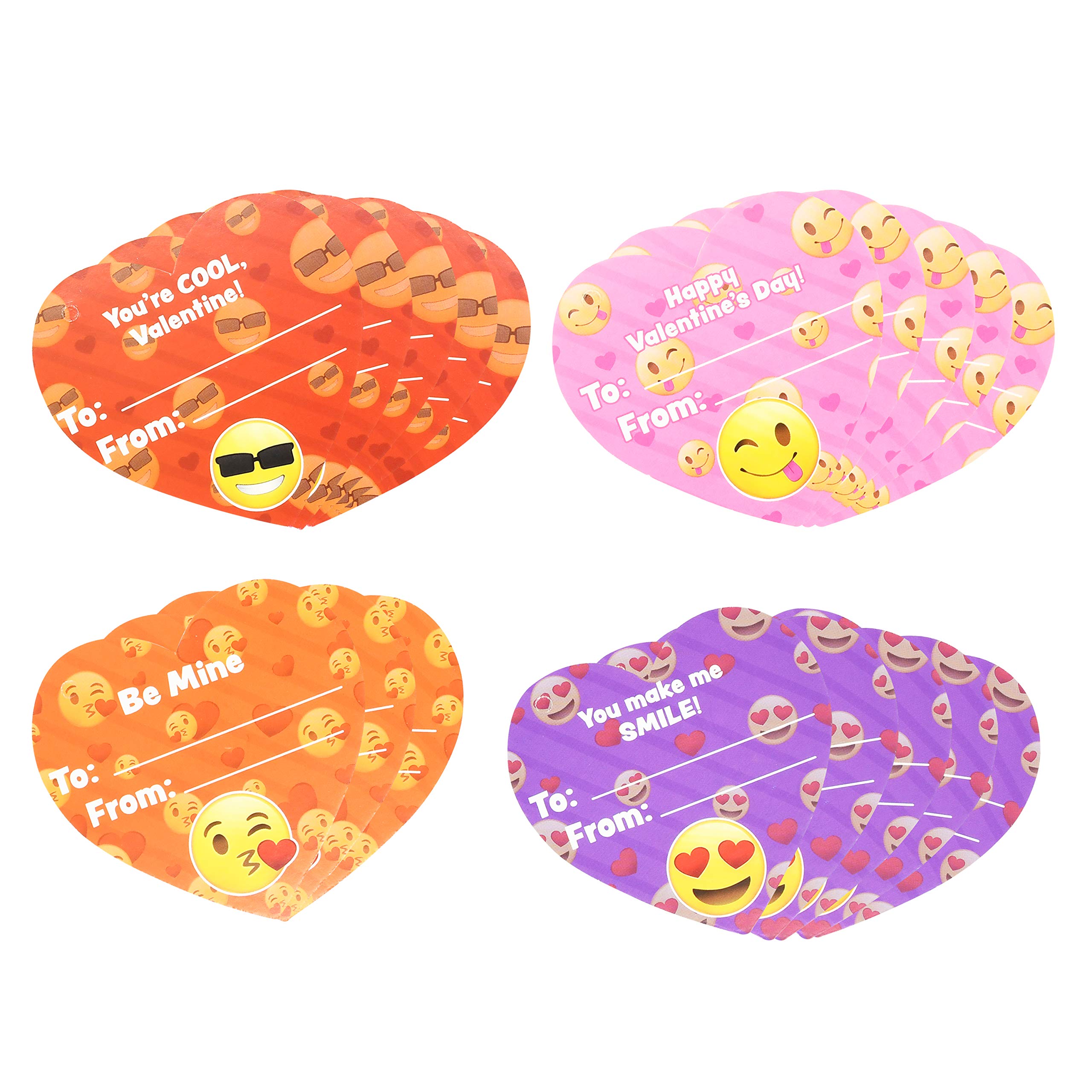 Amazon.com: 28 Packs Valentines Emoji Keychains Filled Hearts and  Valentine's Day Cards for Classroom Exchange, Emoji Party Favors Emoji Toys  for Valentine Gift Exchange, Game Prizes : Toys & Games