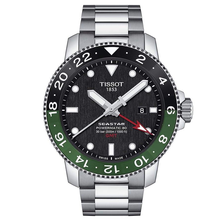Amazon.com: Tissot Seastar 1000 Powermatic 80 GMT : Clothing