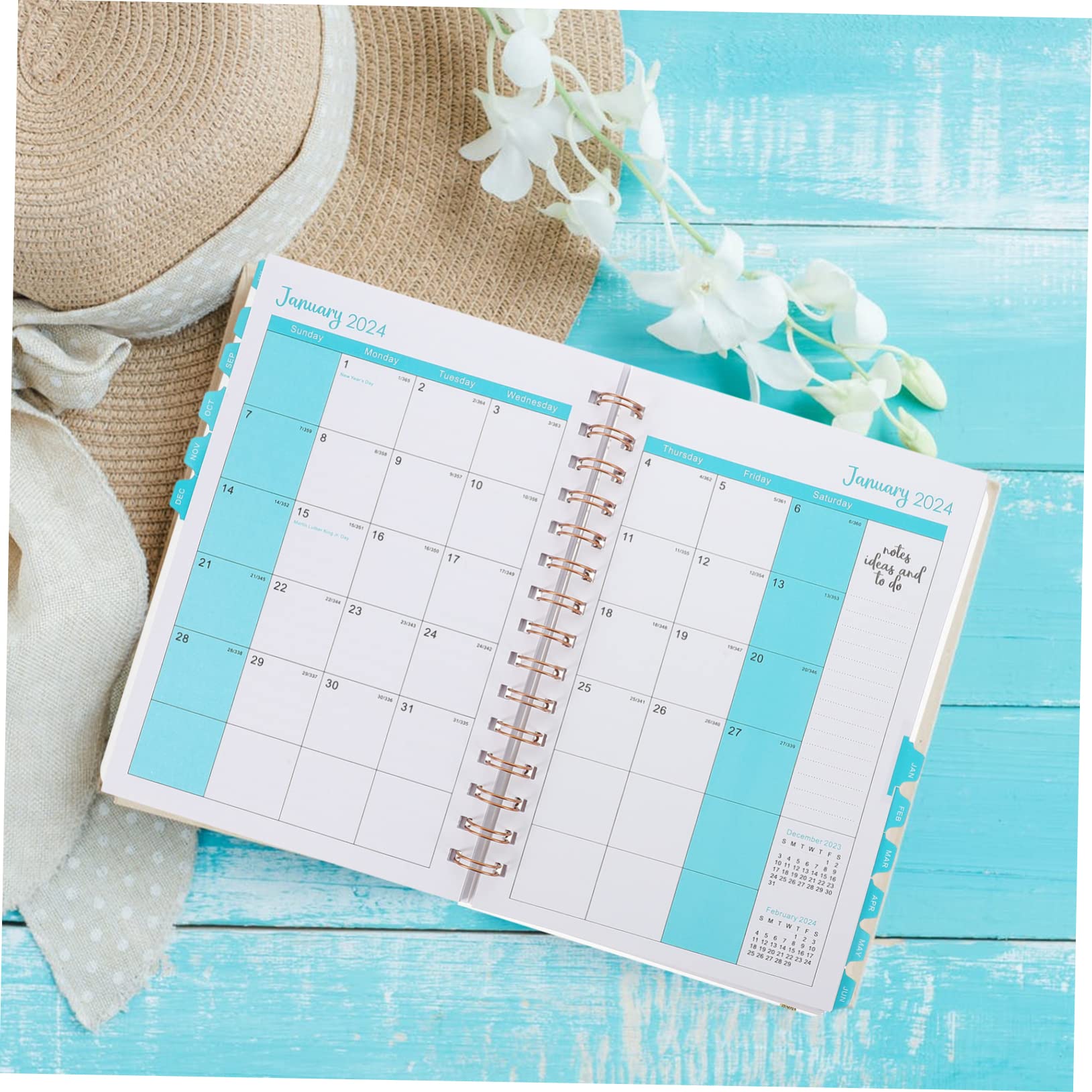 VILLCASE 5pezzi Planner Accademico Agenda Settimanale Per Studenti e Professionisti Per Pianificare Attività e
