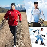Vista 7 de Lightweight Thermal Skull Cap Ears Warm Cycling Helmet Liner Winter Running Beanie Hats Sweat Wicking