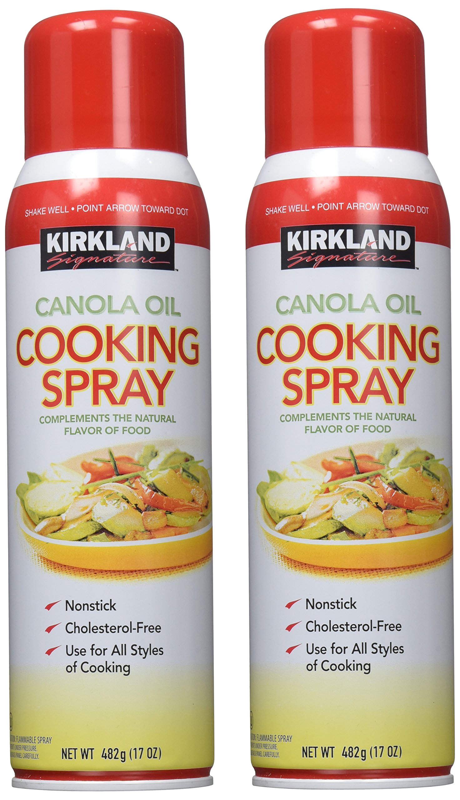Kirkland Signature Canola Oil Cooking Spray, 2 Count Buy Online in