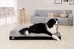 Laifug Orthopedic Memory Foam Extra Large Dog Bed Pillow(50 inch x36 inch x10 inch , Slate Grey) Durable Water Proof Liner & Removable Washable Cover & Smart Design