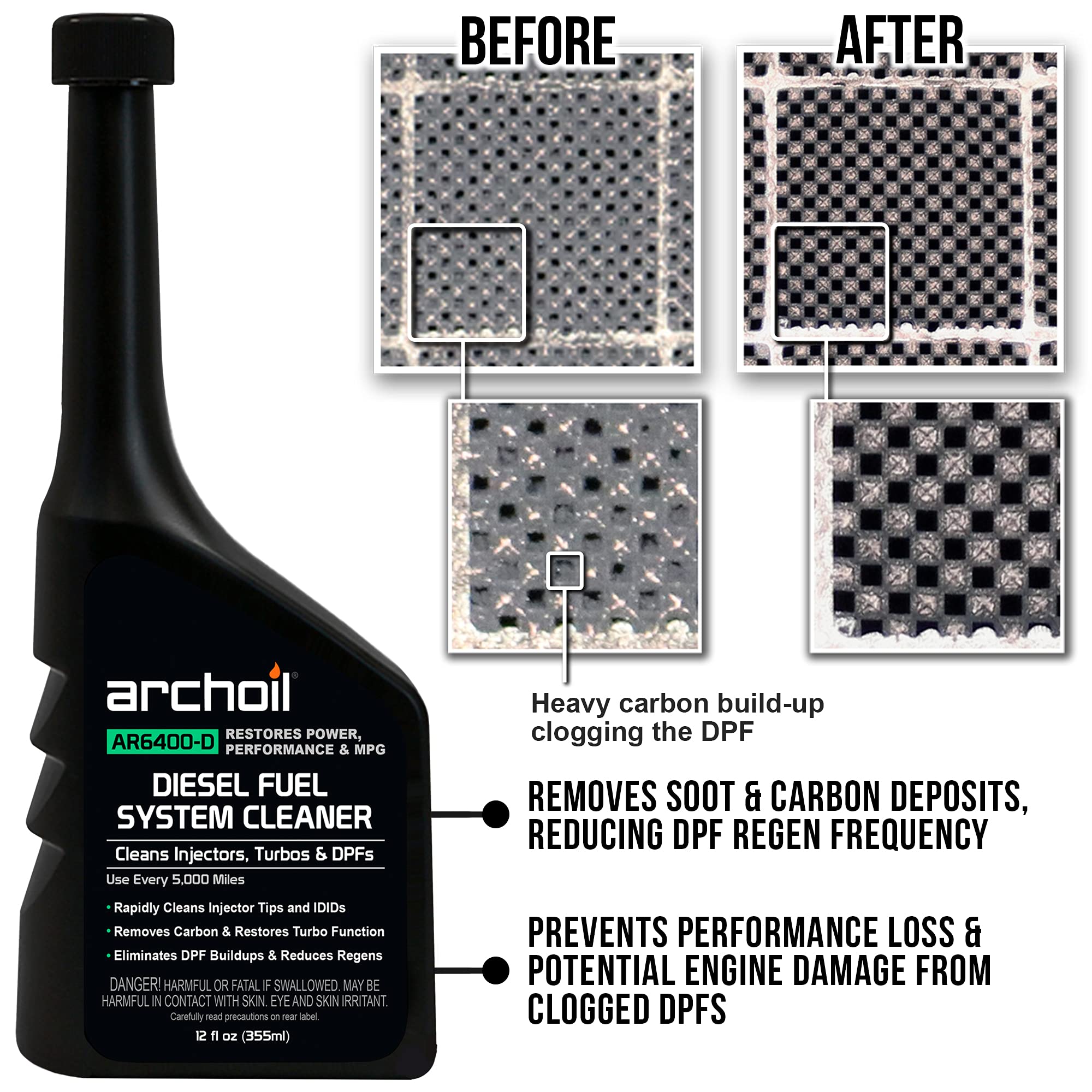Archoil Ultimate Diesel Kit AR9100 Friction Modifier (16oz) + AR6500