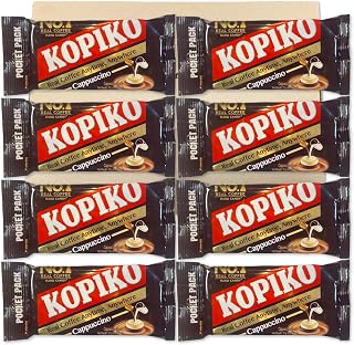 宝商事 KOPIKO 卡布奇诺糖果 吸塑包装 8袋套装 (8粒入×8袋) PSJBOX 韩国糖果 糖 KOPIKO
