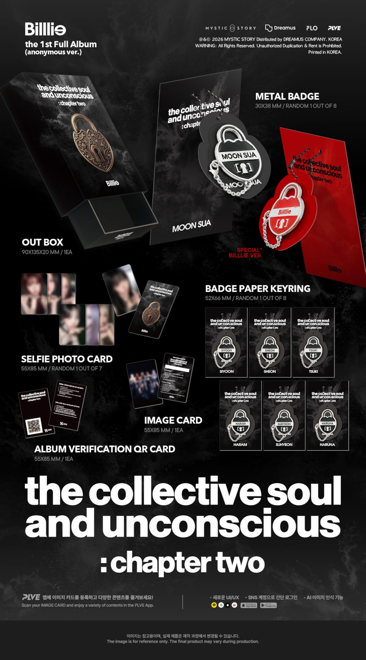 (Pełny zestaw: collective soul+unconscious+anonymous) Billlie the collective soul and unconscious : chpater two 1st Album with Tracking