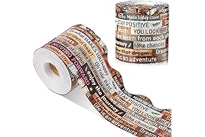 68.9 Feet Scalloped Bulletin Board Border Rustic Farmhouse