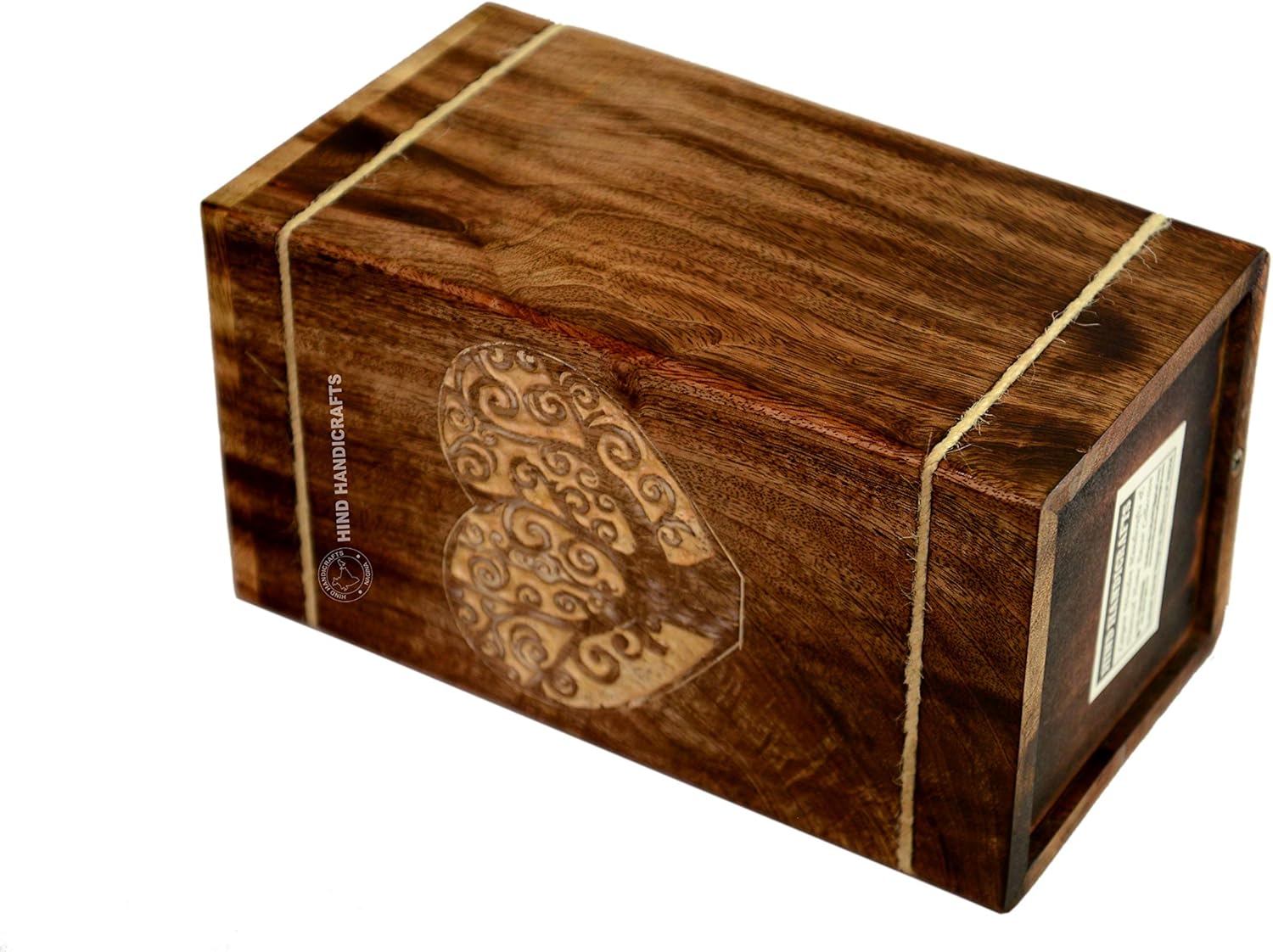 Heart Shaped Tree of Life Wooden Urns for Human Ashes Adult Large - Rosewood Cremation Urn for Ashes - Burial Urn for Columbarium - Funeral Urn Box (Tree, 250 LB - Hardwood)
