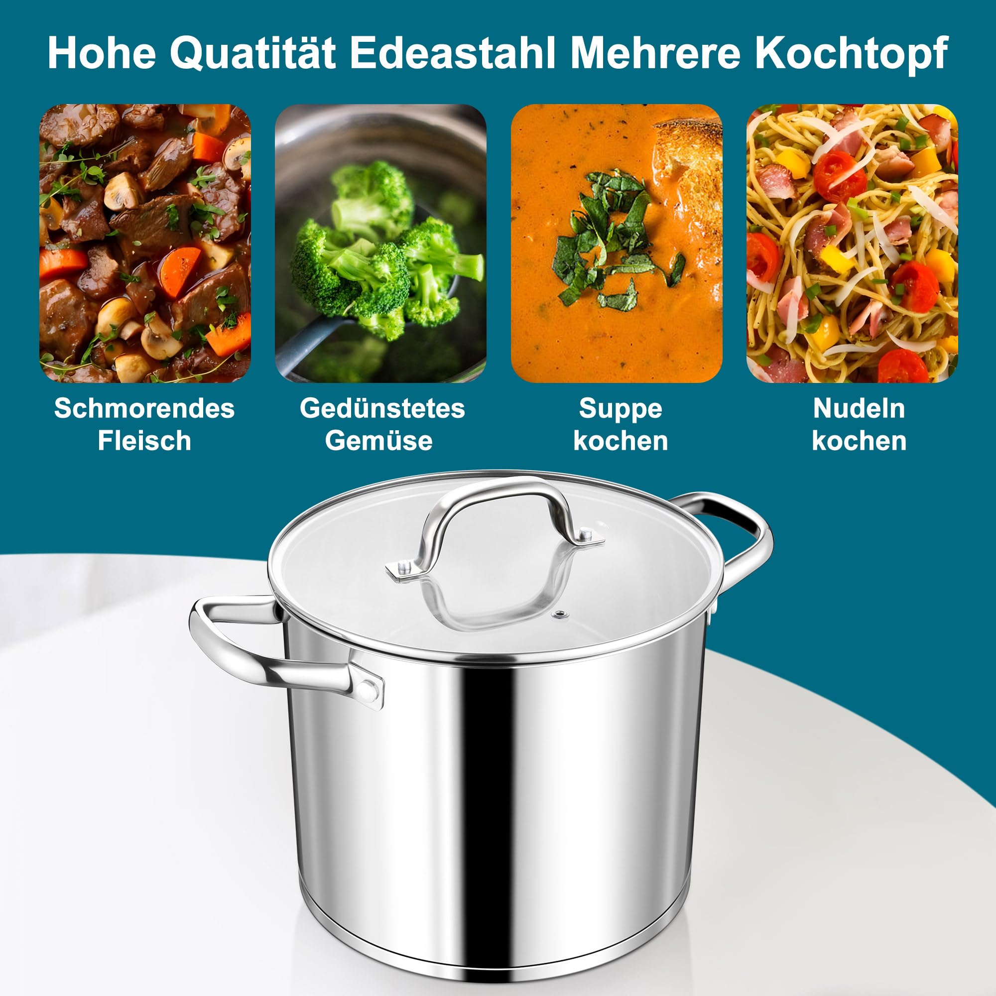 Homikit Faitout avec côté droit (1, 9,5 l)