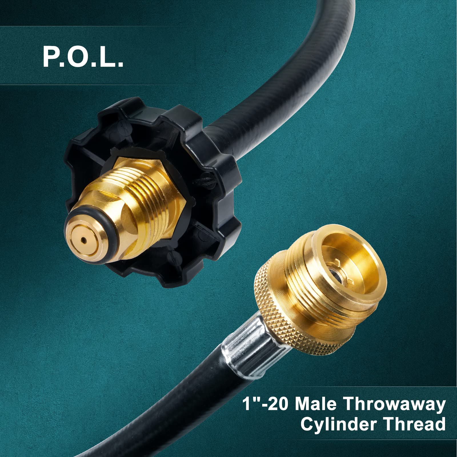 Amazon.com : GASPRO 18-Foot Propane Hose Adapter, Compatible with Mr. Heater  Buddy Heater, Portable Grill, and More, Connects to 5-100lb Tank : Patio,  Lawn u0026 Garden