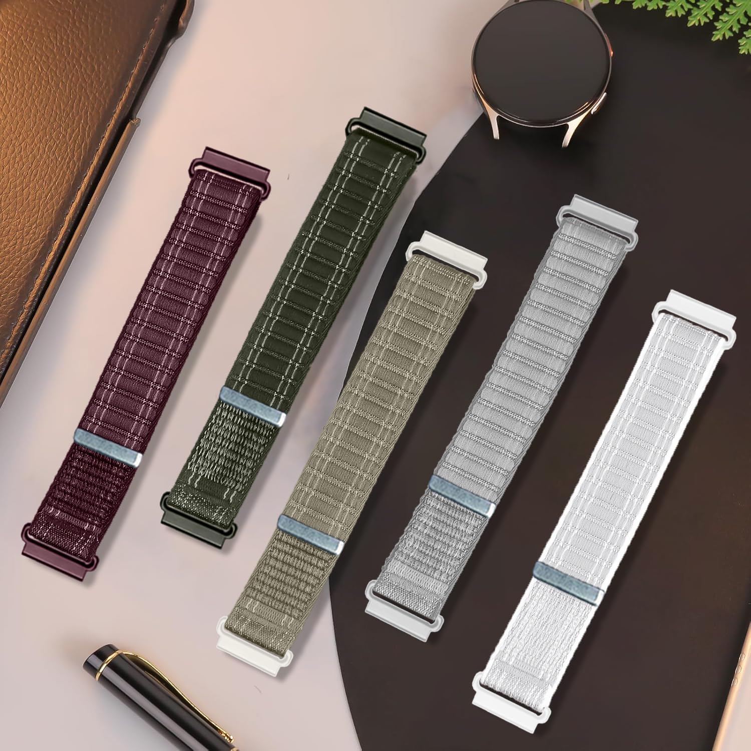 22mm Nylon pasek Dotyczy Amazfit GTR 47mm/GTR 2/GTR 2e/GTR 3/GTR 3 Pro/GTR 4/GTR 4 Pro/Stratos 3/2 Sport pasek,kompatybilny Coros Pace 4/3/APEX 2 PRO/APEX PRO/APEX 46mm