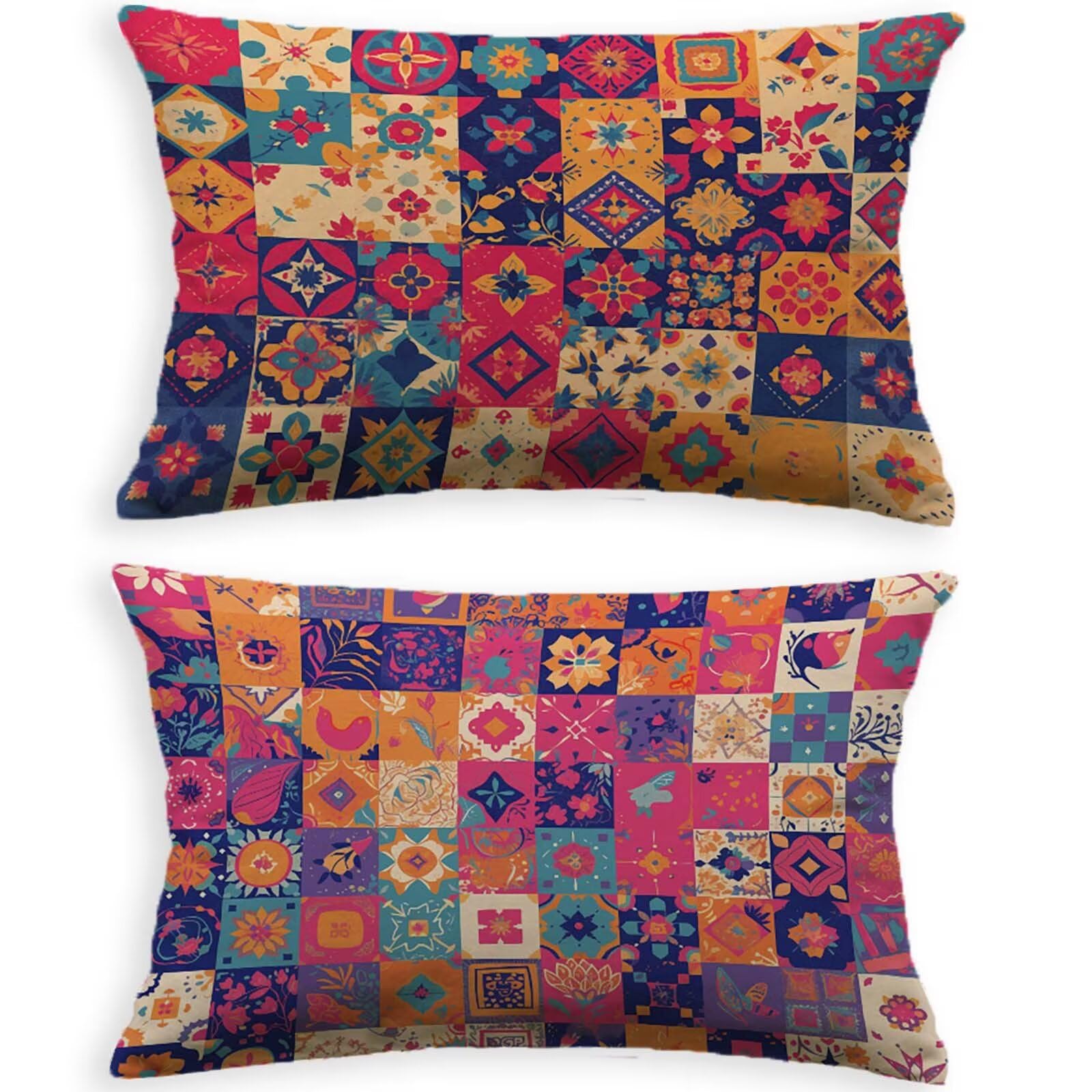 Housse de coussin de jardin 40x80 pour sublimer votre canapé de terrasse et salon d'été