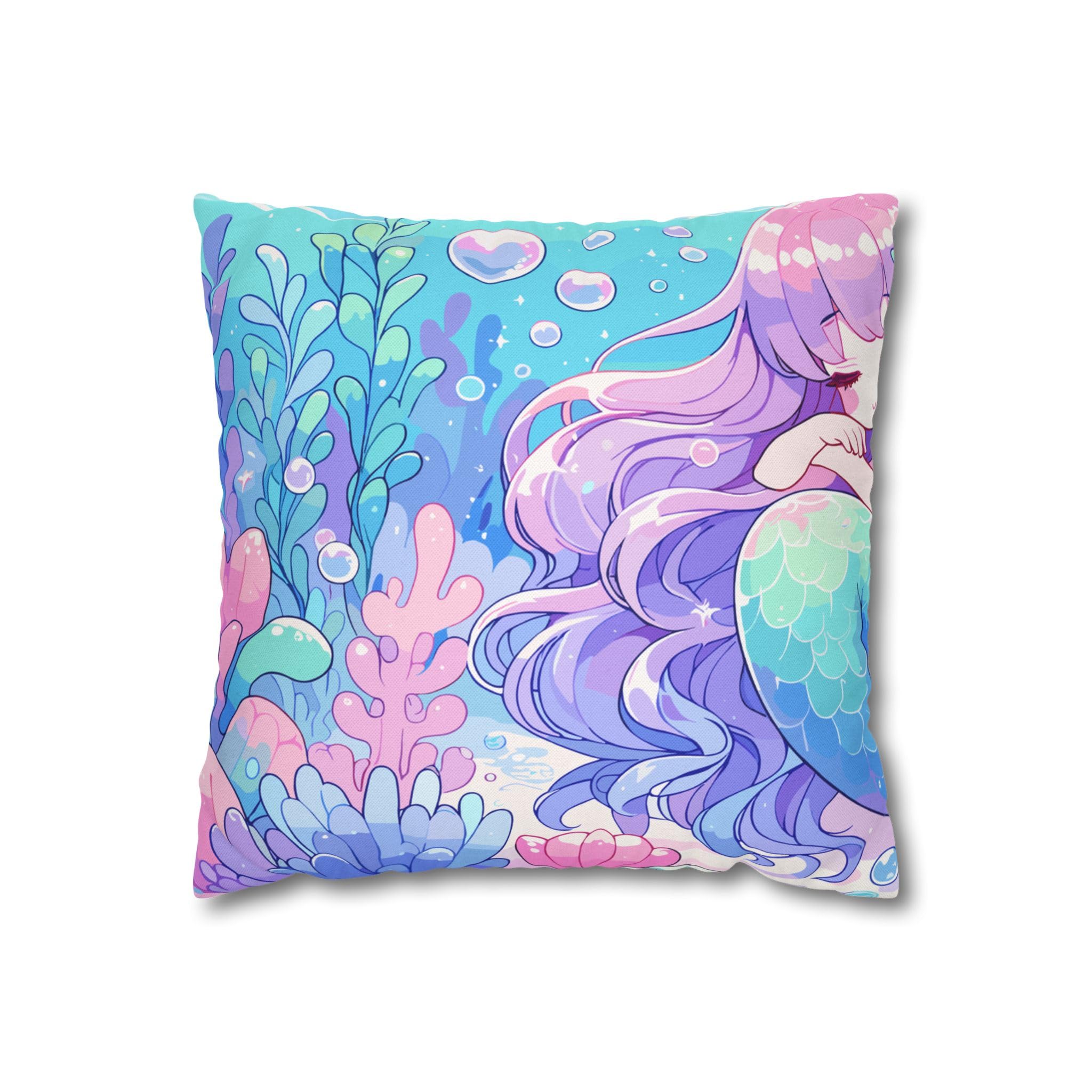 Oreiller anime kawaii sirène un cocon de douceur océanique chez soi