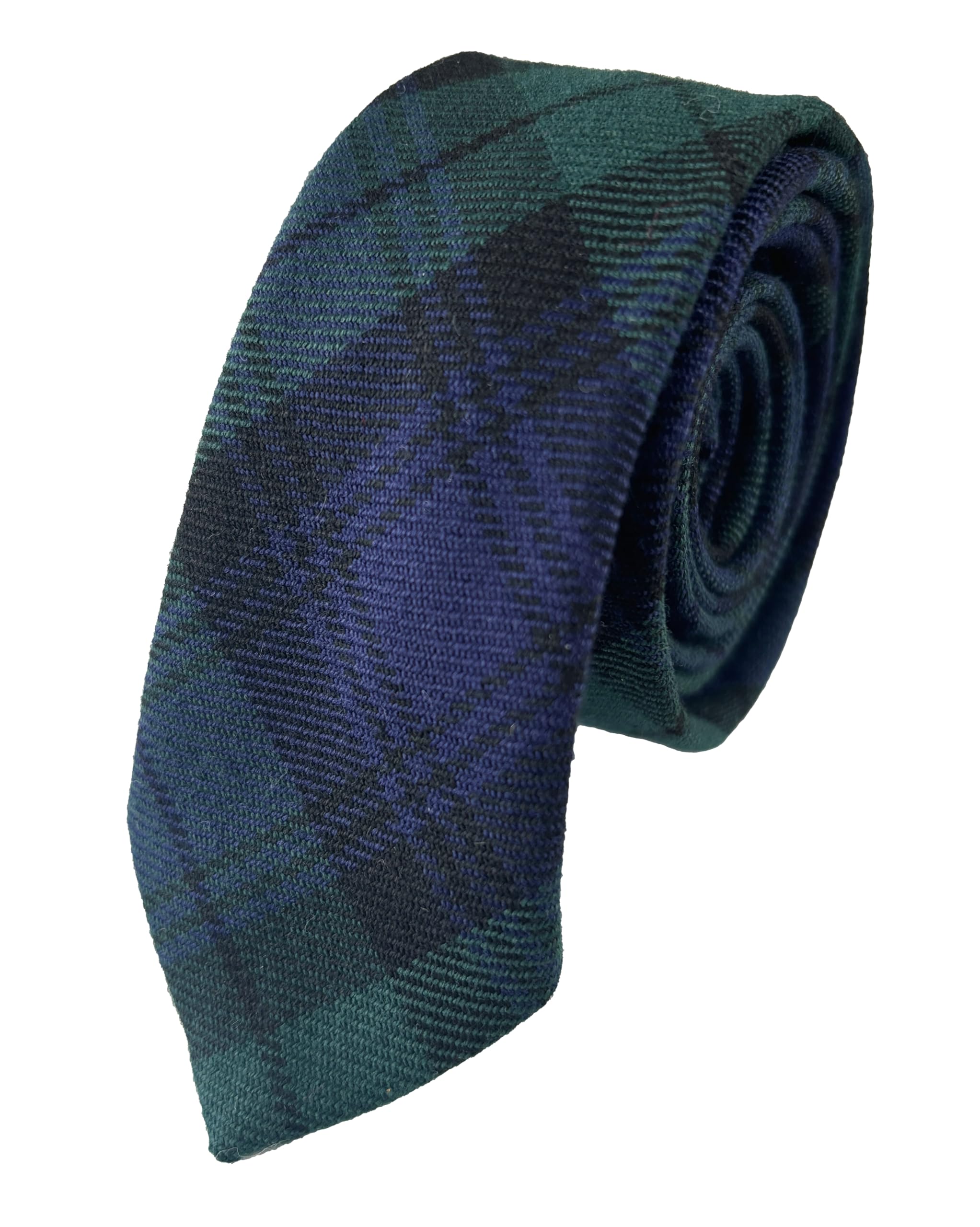 Men's Black Watch Tartan Skinny Narrow Width Neck Tie
