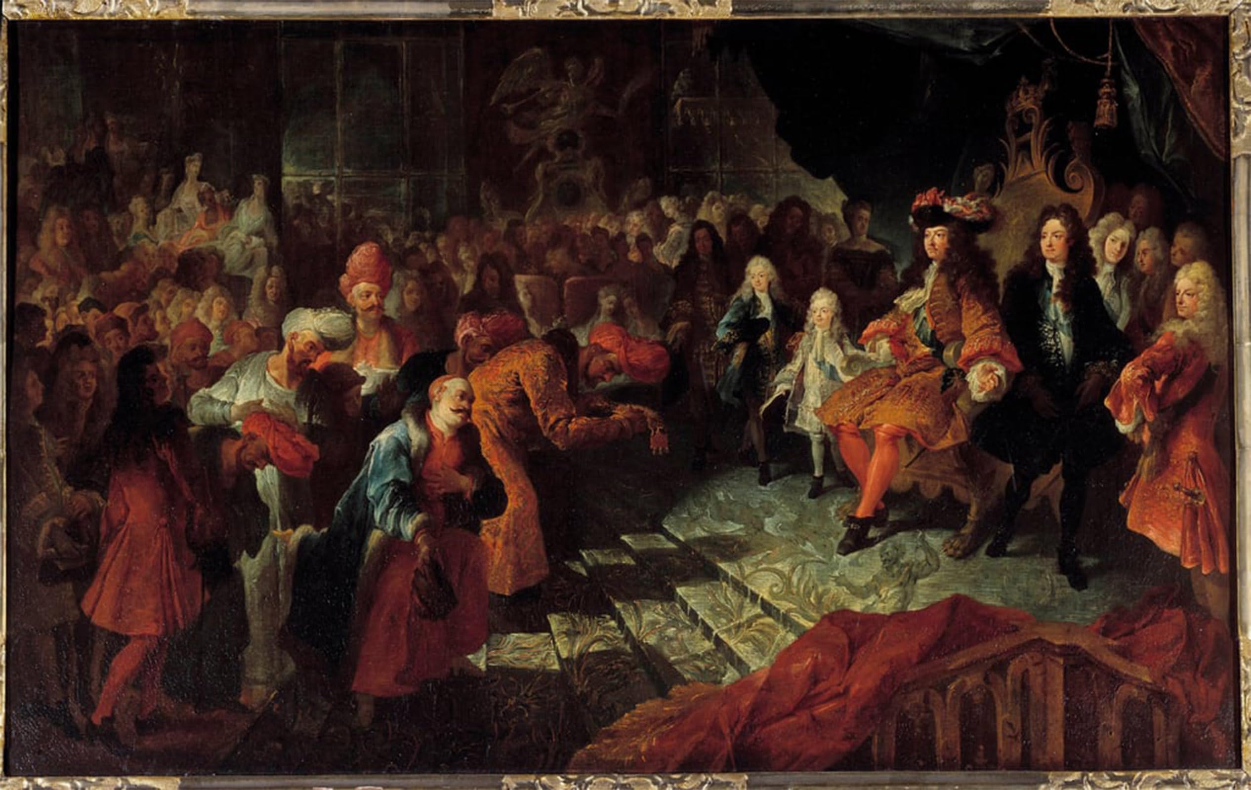 SERENDIPITP Vintage Wall Art Canvas Nordic Poster Canvas Print Picture King Louis Xiv Receives the Ambassador Extraordinary by Antoine Coypel Wall Art Poster for Home Decor 60x90cm