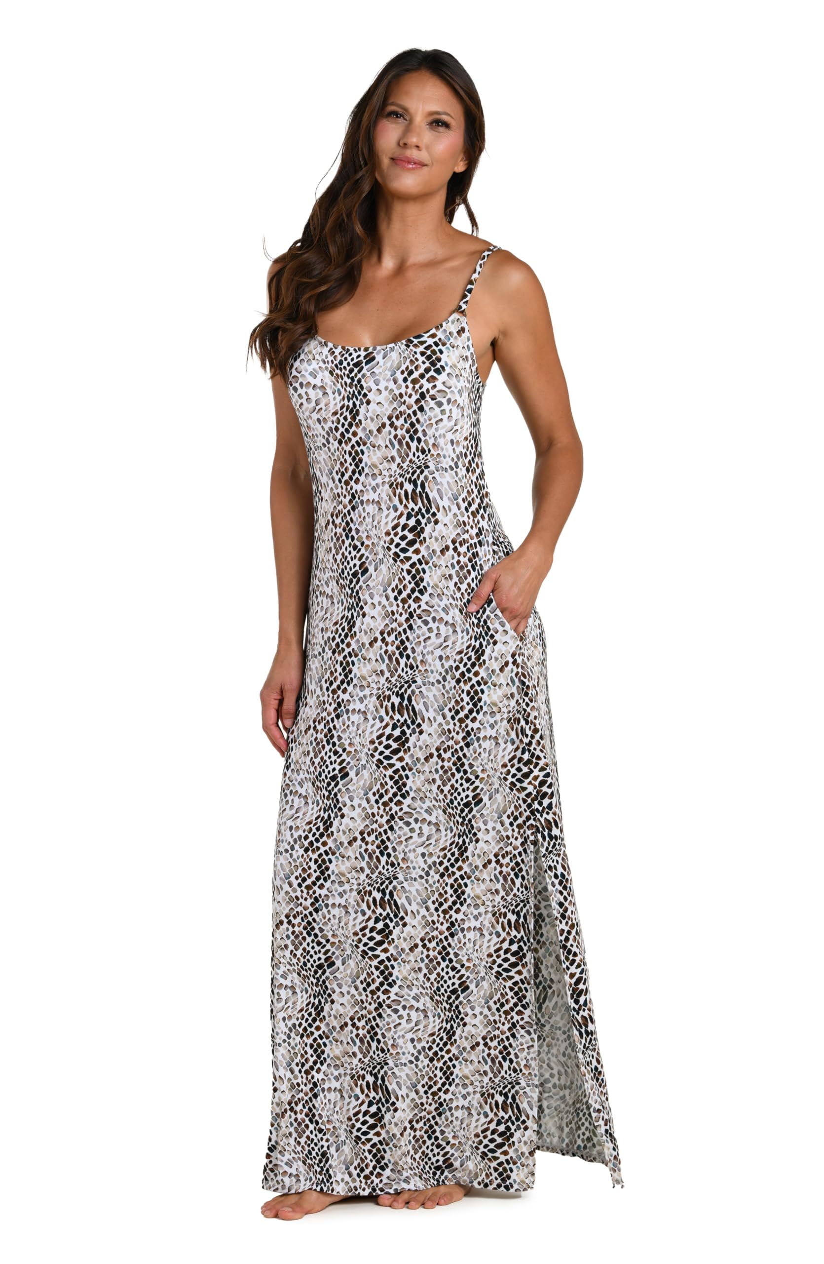 La Blanca Womens Maxi Dress Swimsuit Cover Up