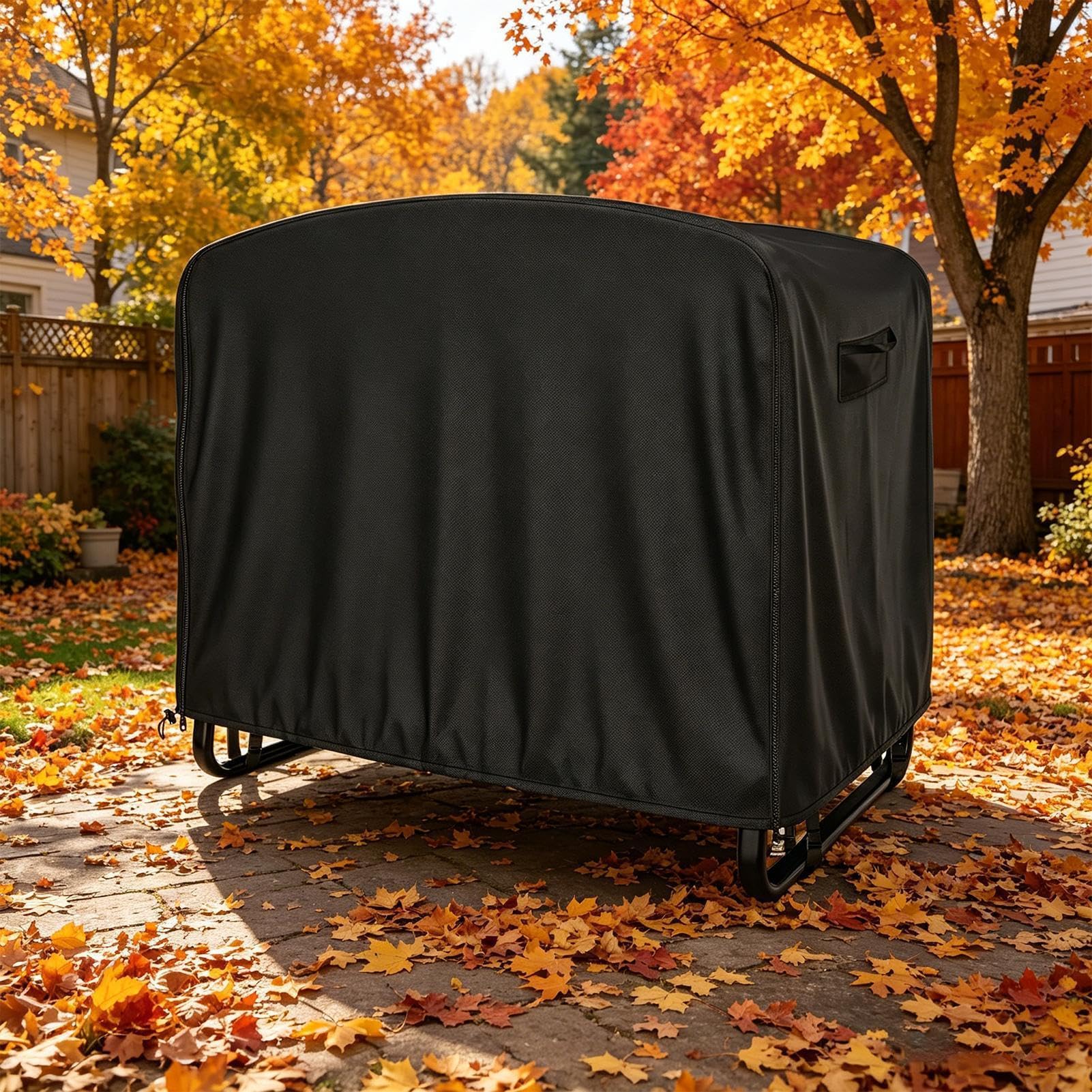 Genérico Telo protettivo impermeabile rettangolare Oxford 420D con cerniera per trampolino da 1,83 m, per bambini, giardino, , cortile e area