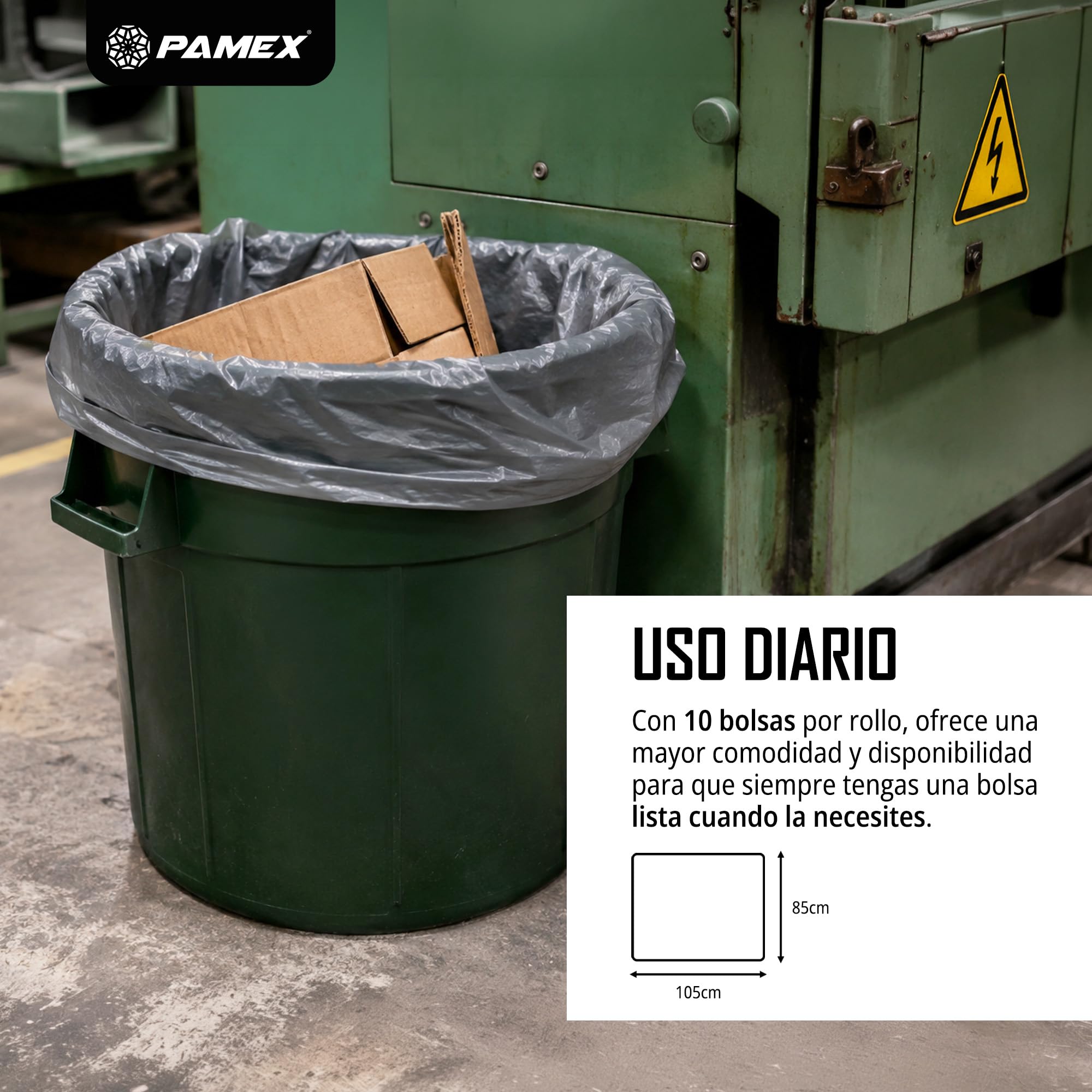 Pamex Bolsa Basura Premium 110l Platinum 25 Sets