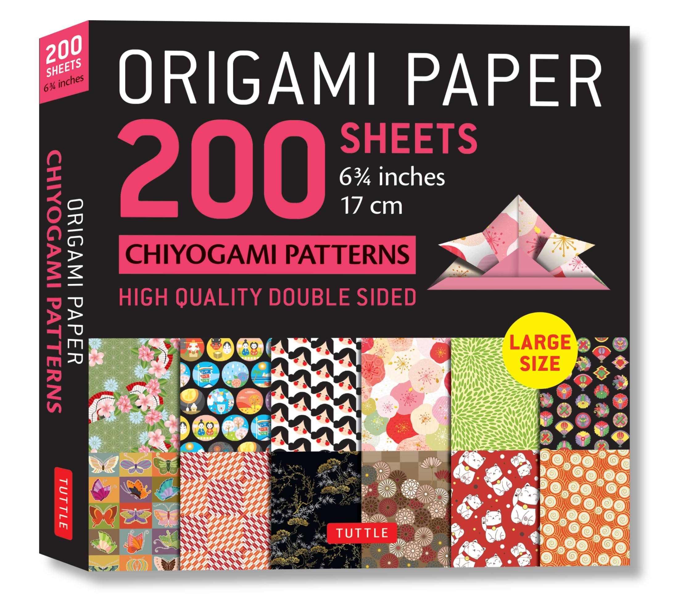 Origami Paper 200 sheets Chiyogami Patterns 6 3/4"" (17cm) by ... - 9780804853132