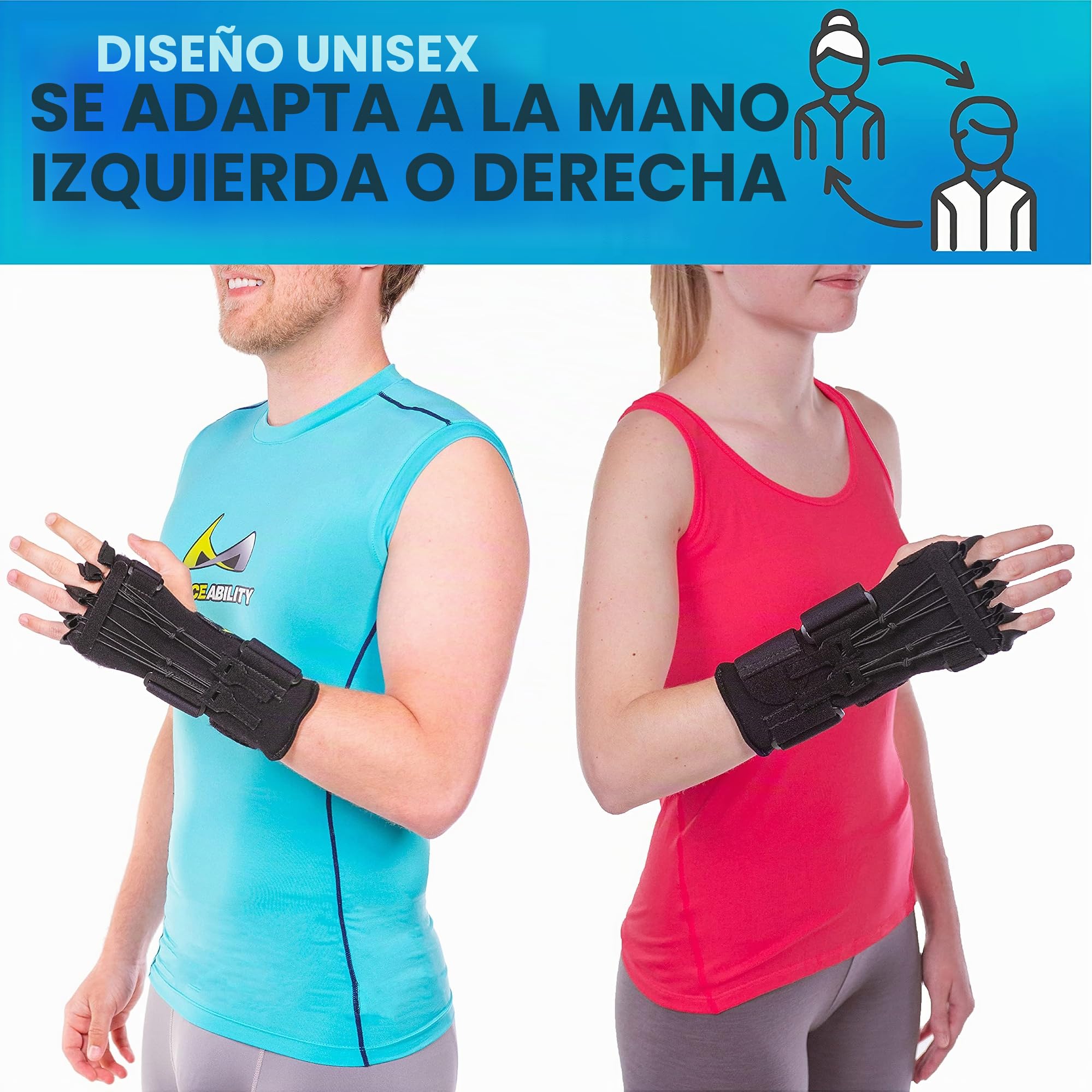 BraceAbility Férula de parálisis del nervio radial, férula dinámica de caída de muñeca para extensión de muñeca de dedo flácido, sábado por la noche, luna de miel, parálisis de muleta, soporte de