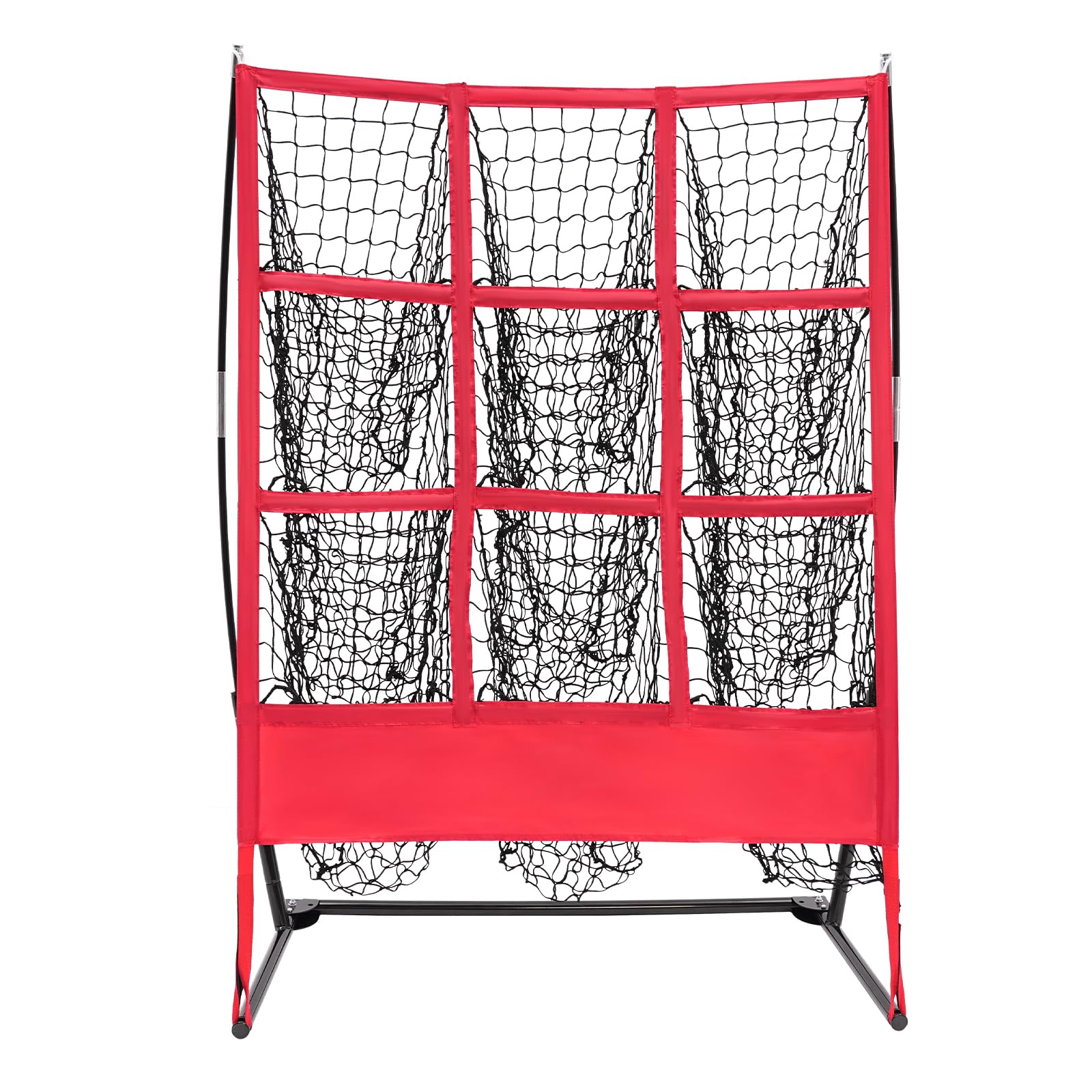 9 Hole Baseball Practice Net, Indoor & Outdoor Baseball Pitching Training Equipment, Portable Softball Netting, for Hitting Pitching Practice, Baseballpitching Training Device