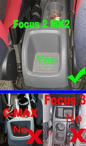 Miniatura 2 de Reposabrazos de consola central de automóvil para Ford Focus 2 MK2 2005 2006 2007 2008 2009 2010 2011 caja de almacenamiento de reposabrazos de