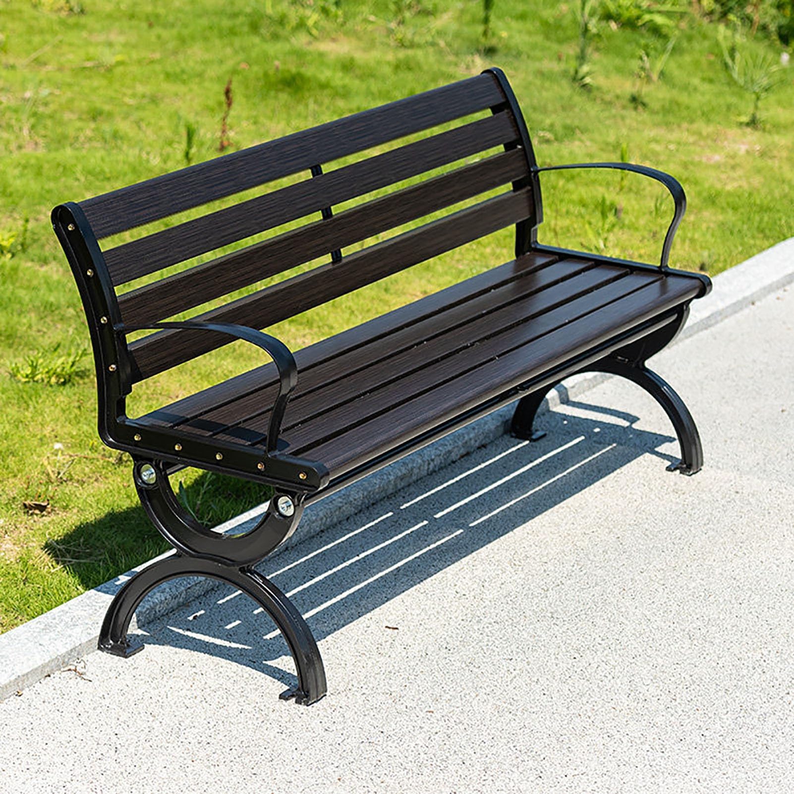 Banco de jardín de aleación de zinc para disfrutar del atardecer en el porche