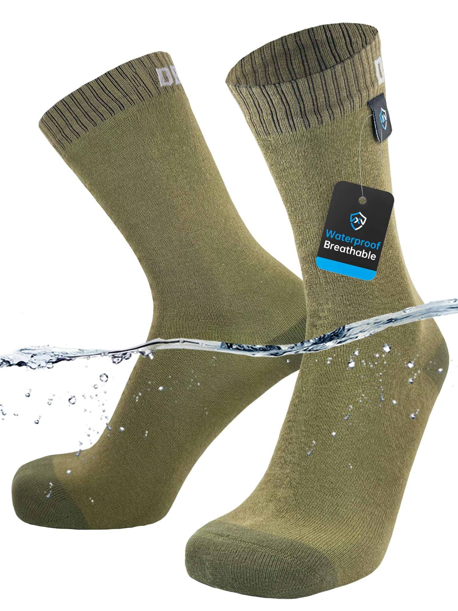 IZL Waterproof Socks For Hiking & Cycling - Merino Wool Blend Ankle Socks, Windproof & Breathable