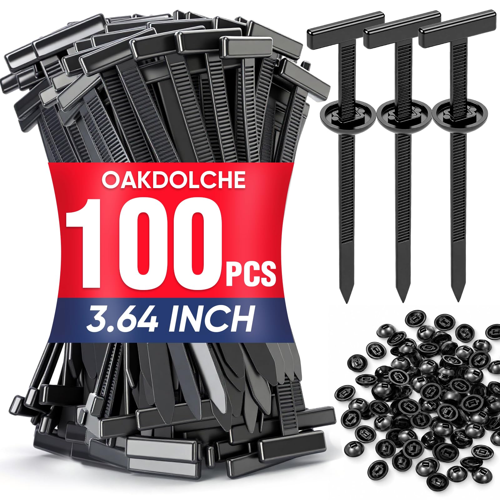 View 1 of ***STOCK PHOTO FOR REFERENCE ONLY***OAKDOLCHE 100 Pcs Nylon Universal Cable Tie Buckle
