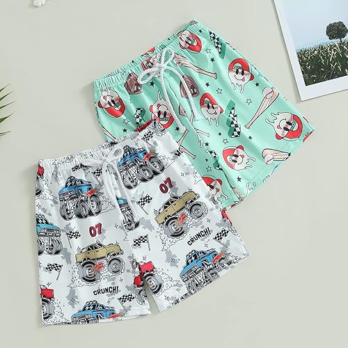 Miniatura 6 de Pantalones cortos para niños pequeños, trajes de baño de secado rápido, pantalones cortos atléticos 4T 5T, talla 6, 7, 8