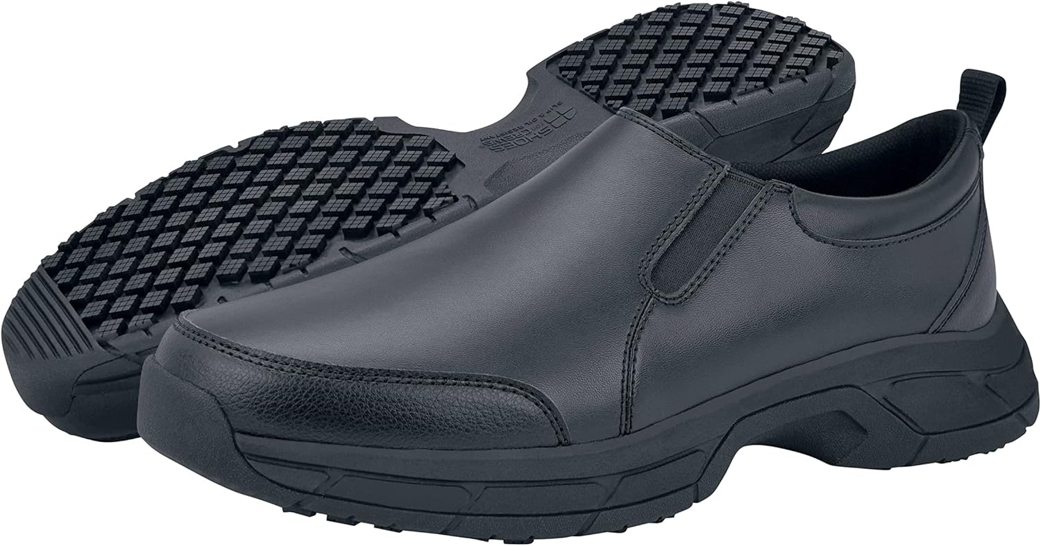 Shoes for Crews Mens Walker Sneaker, Black, 10.5 US