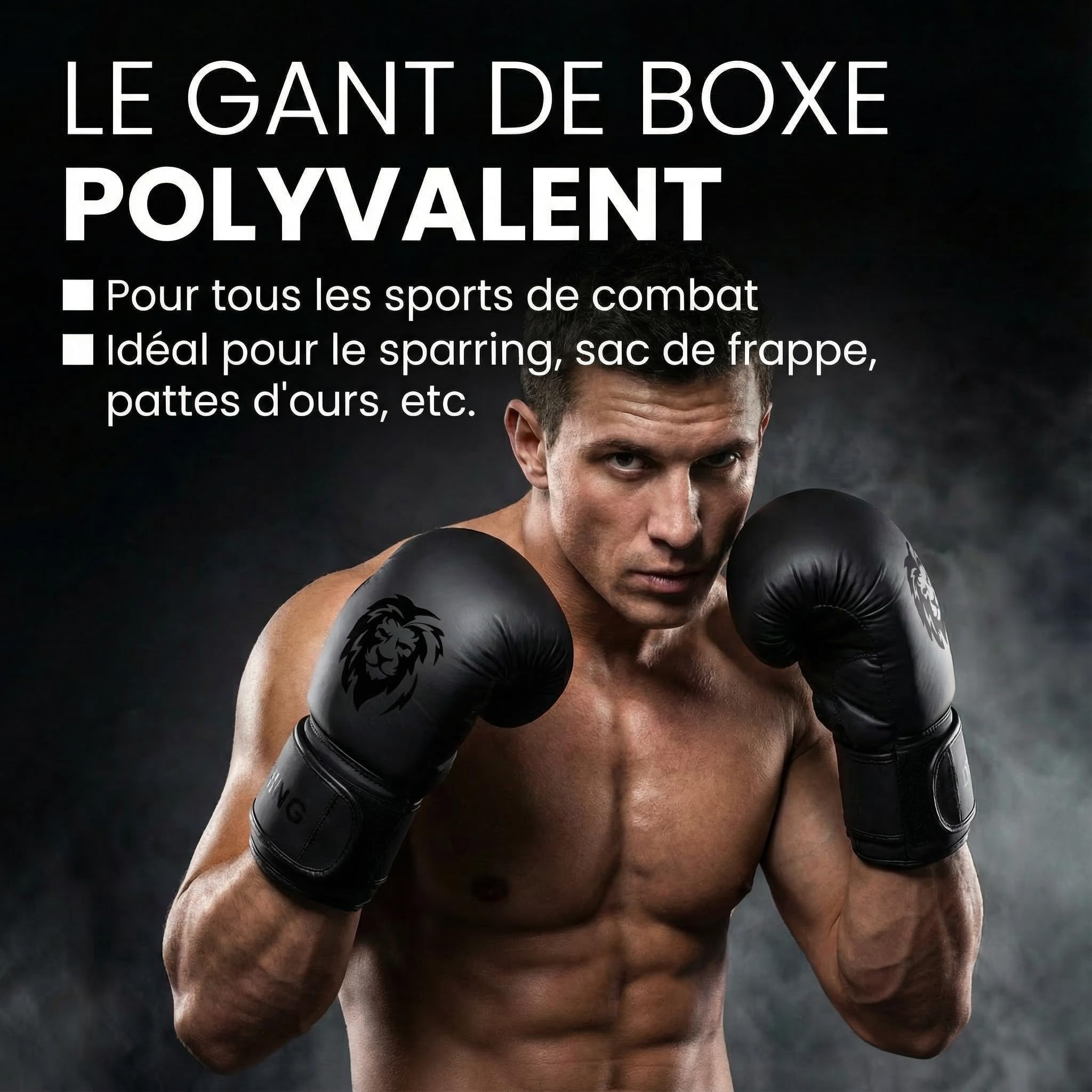 FIGHTR® Gants de Boxe – Protection et Stabilité Maximales | Gants pour Boxe, MMA, Muay Thai et Kickboxing | Tailles 8–16 oz, Sac de Transport Inclus
