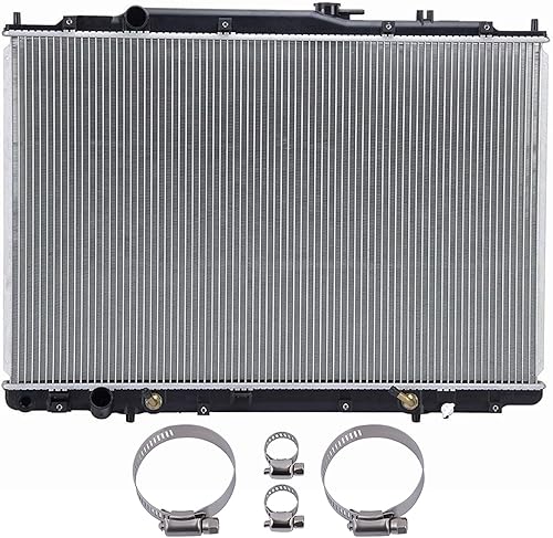 Miniatura 3 de SCITOO 2 radiador 2417 x 1 abrazadera de manguera de 8 a 0.394 in x 2 de 30 a 1.969 in x 2 para Acura 2001-2002 para Acura para MDX 3.5L 2003-2004