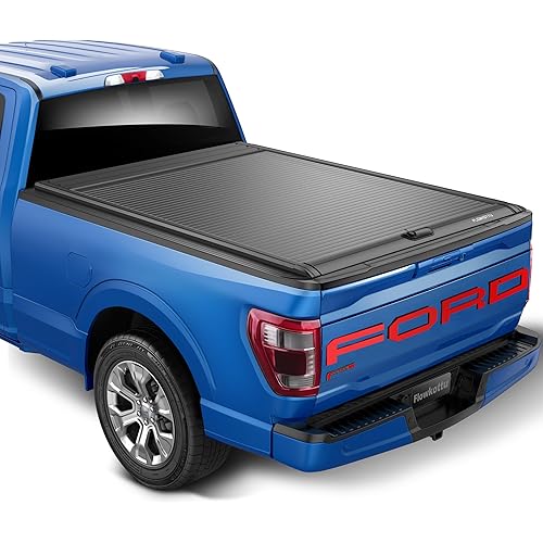 Retractable Hard Tonneau Cover Fits 2015-2026 Ford F-150 Truck Bed (incl. Raport) (6.5 FT)