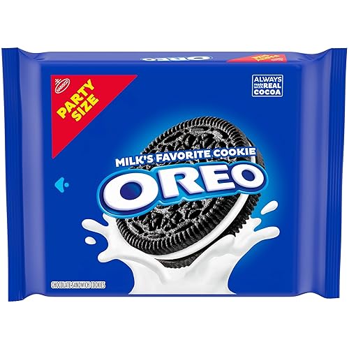 OREO Galletas sándwich de chocolate, tamaño fiesta, 24.16 oz
