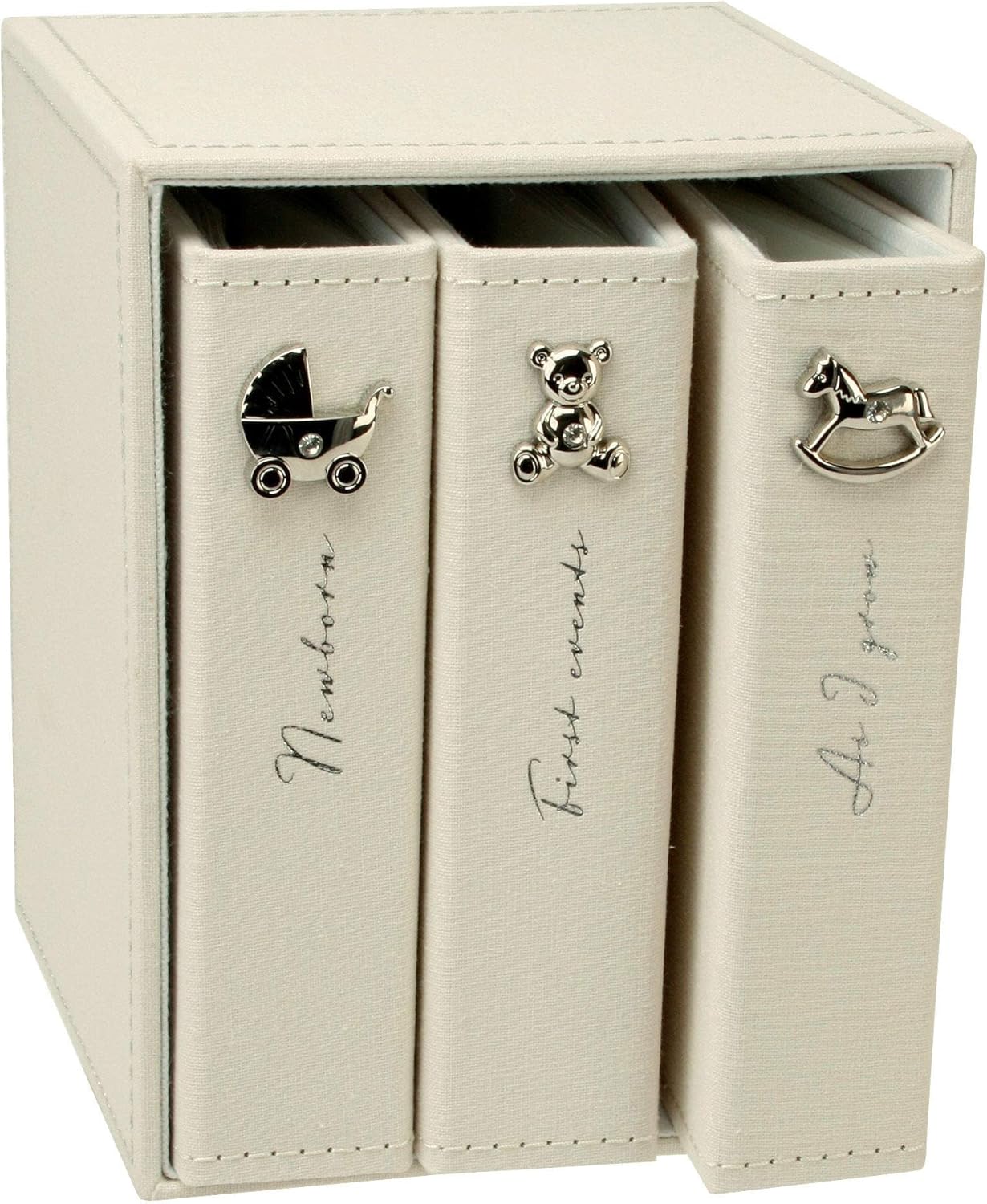 Bambino by Juliana Carnet souvenirs pour bébé A4 blanc à étoiles | FR
