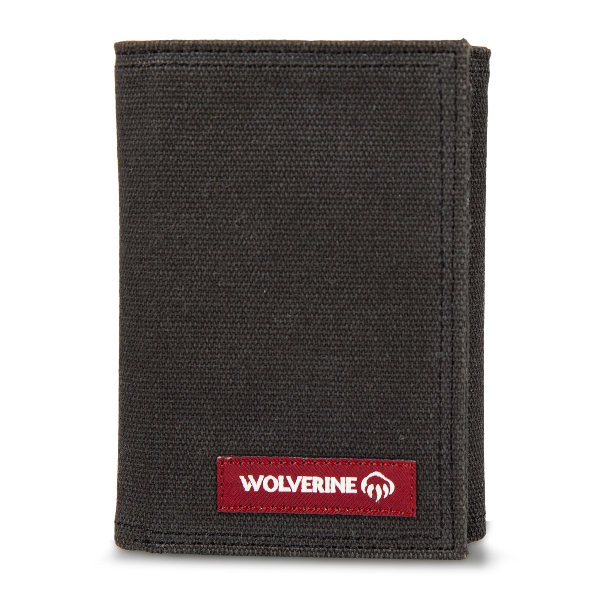 Wolverine Mens Bifold Wallet | RFID Protection | ID Window | Card Slots | Bill Pocket | Durable | Leather | Canvas