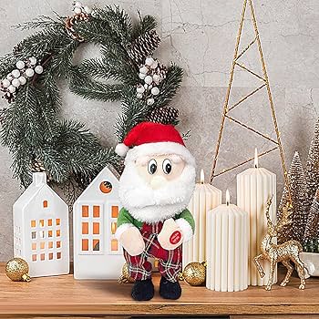 サンタクロース人形　リアル　クリスマスソングメドレー　プレゼント サンタクロース人形 リアル クリスマスソングメドレー プレゼント