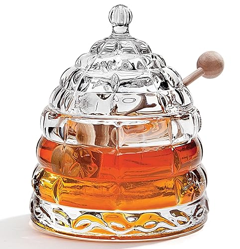 Crystal Honey Jar, Beehive Honey Dish