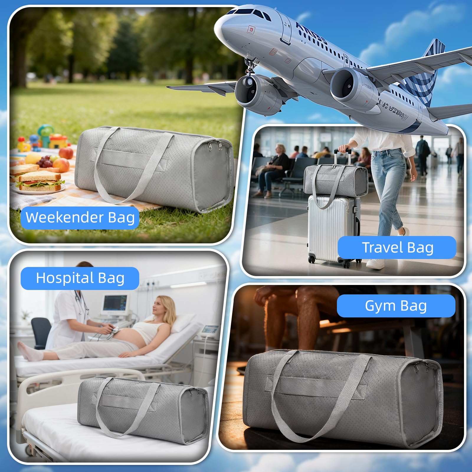 Gonggi Airplane Seat Extender for Little Passenger Travel Seat Extendtion Bed - Image 4