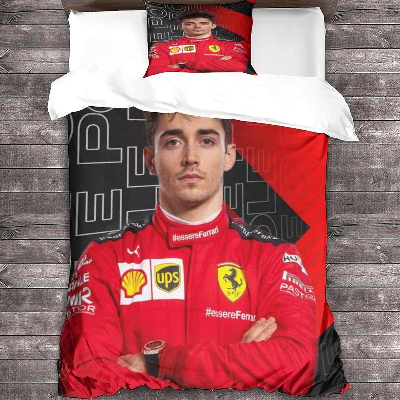 Housse De Couette Charles Leclerc Enfant - 140x200cm + Taie 50x75cm - Microfibre Douce